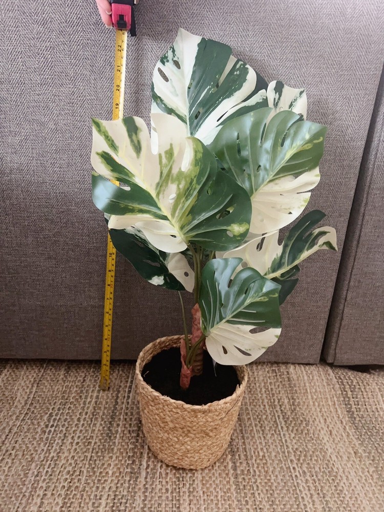 Threshold - Large Marble Monstera Artificial Plant