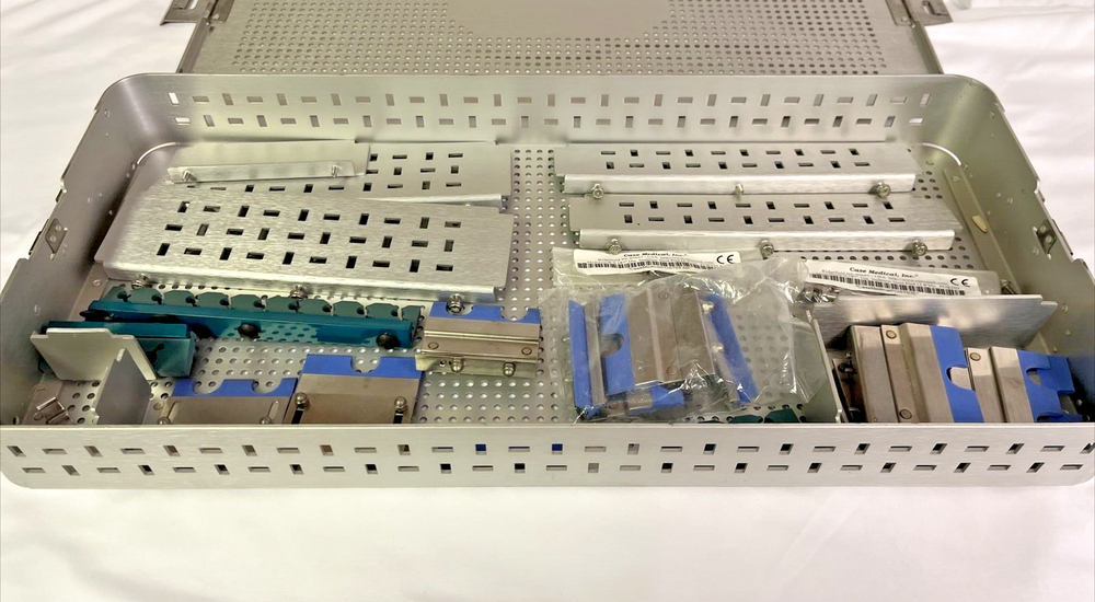 Case Medical Surgical Instrument Tray with Various Inserts Partition Backbones
