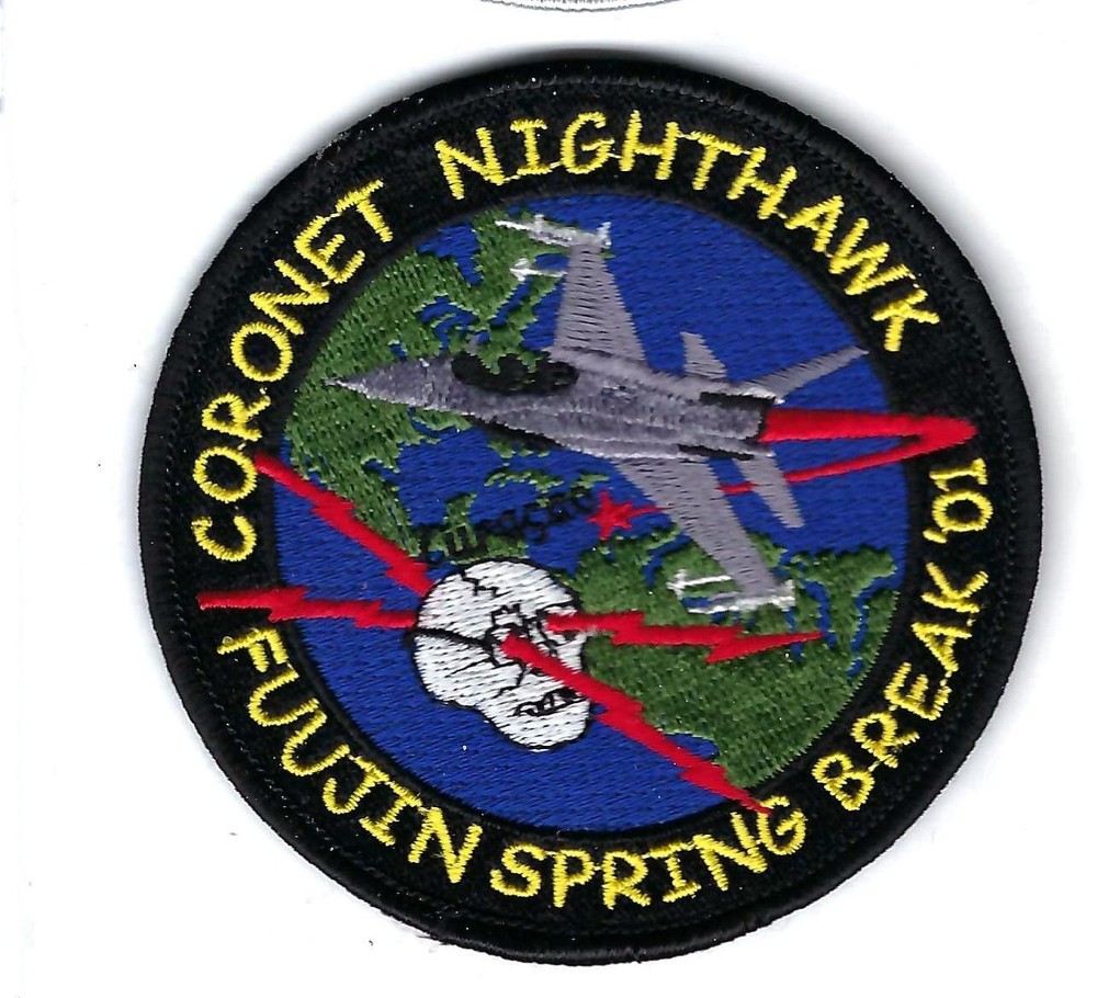 PATCH USAF 4TH  FIGHTER  SQUADRON FS CORONET NIGHTHAWK  FS-15