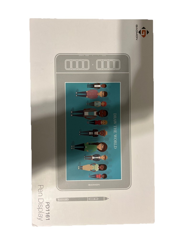 GAOMON PD1161 IPS Graphics Tablet Pen Display. Tested Working. Includes Stand.