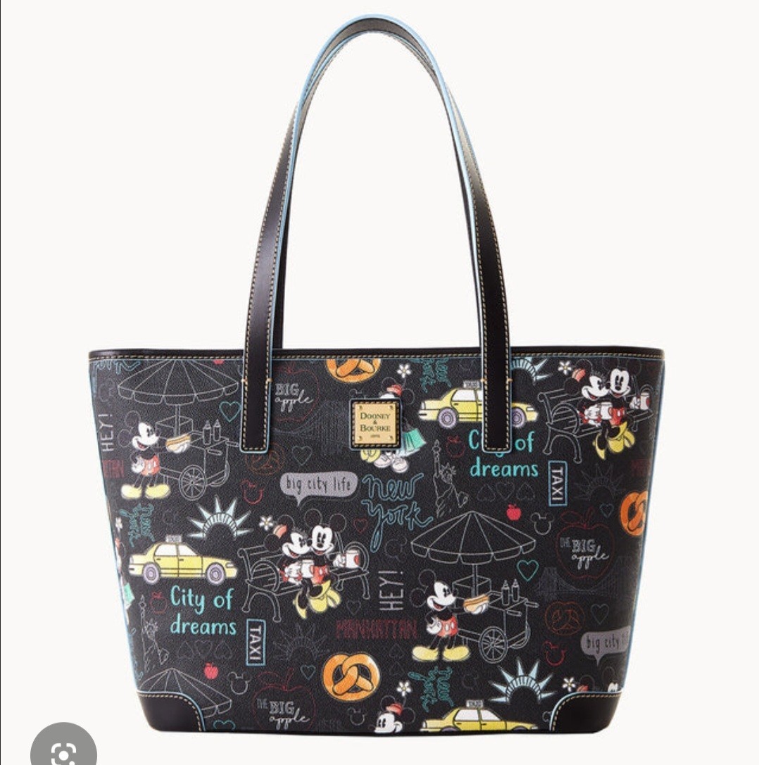 Dooney & Bourke Disney Mickey and Minnie Mouse New York City Tote NWT