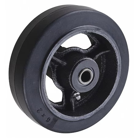 Caster Wheel, Rubber, 6 In., 500 Lb.,  Mr0620112