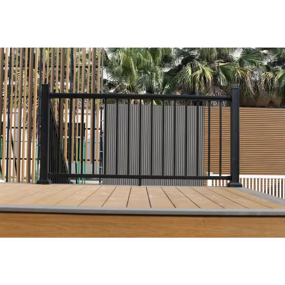 Allure Aluminum Preassembled Rail Bracket in Black