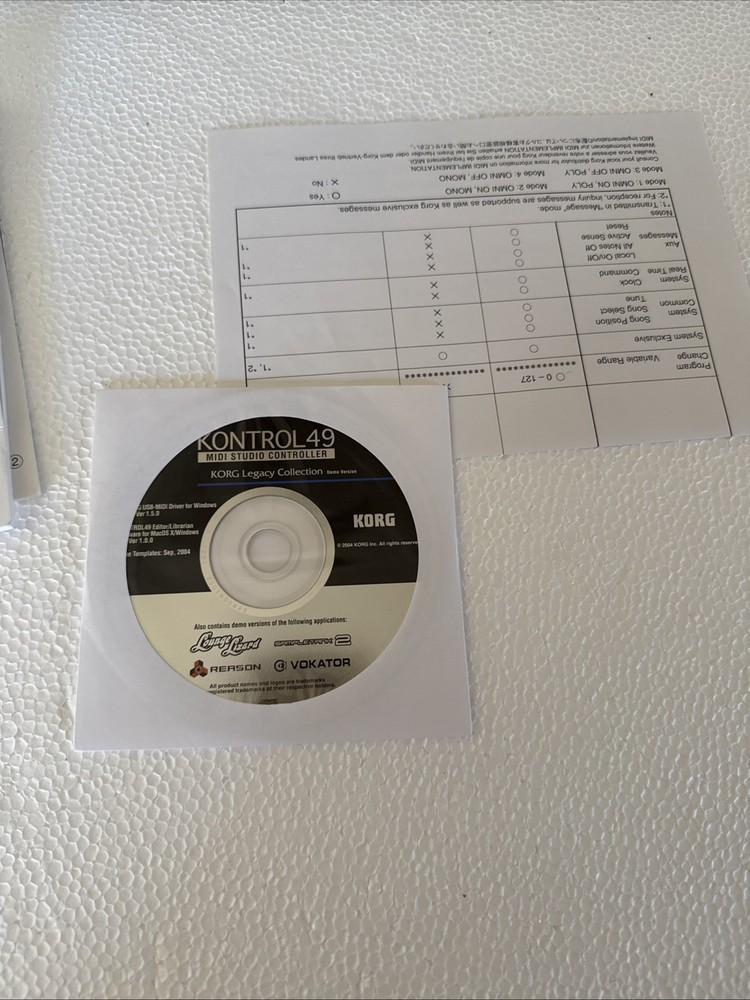 Korg Kontrol49 49-Key Keyboard midi USB