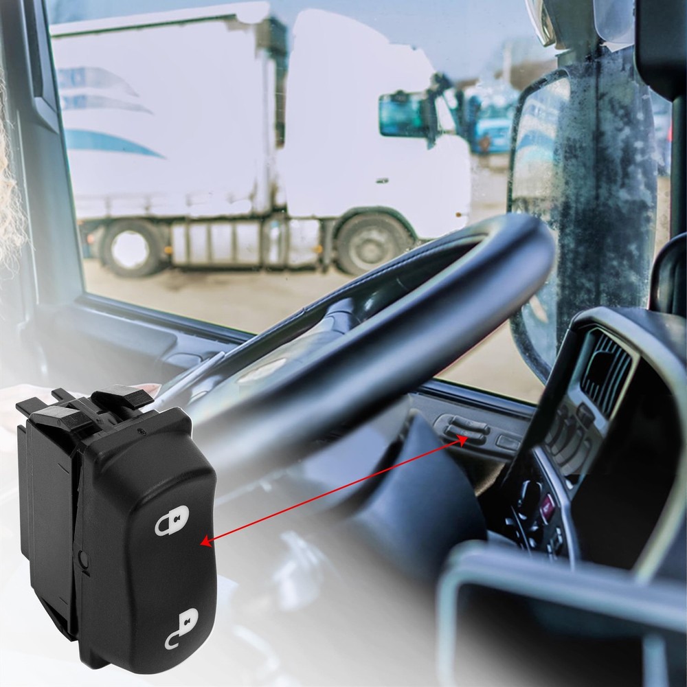 Power Door Lock Switch Button for Peterbilt Truck 16-09211PKG Replacement