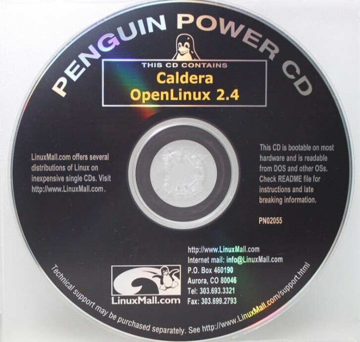LINUXMALL CALDERA OPENLINUX 2.4 LINUX VINTAGE SOFTWARE