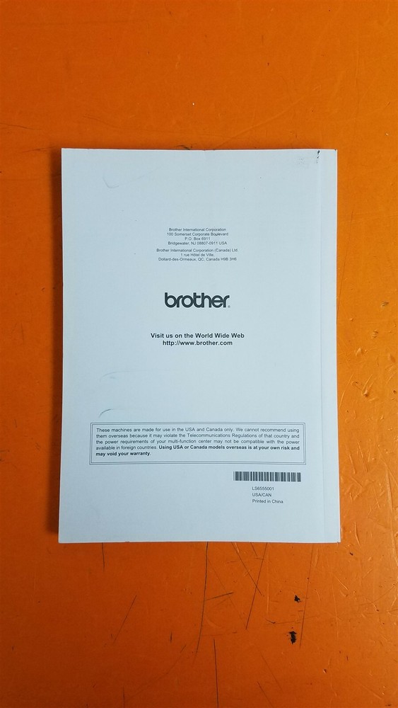 ⭐️⭐️⭐️⭐️⭐️ Brother MFC-5890CN & MFC-6490CW Printer Manual User's Guide Book