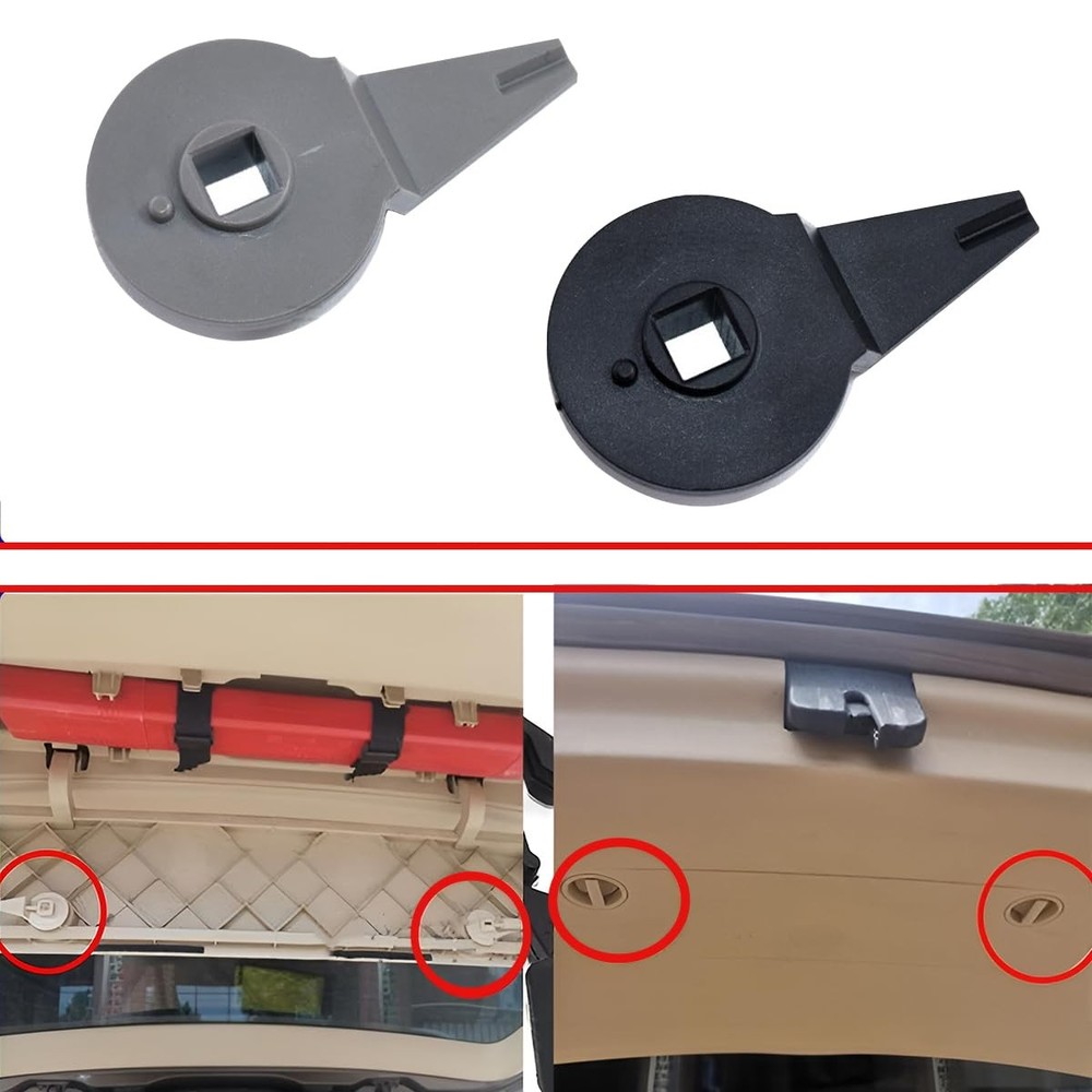Warning Triangle Cover, Holder Warning Triangle Tailgate Knob Bracket Clip,...