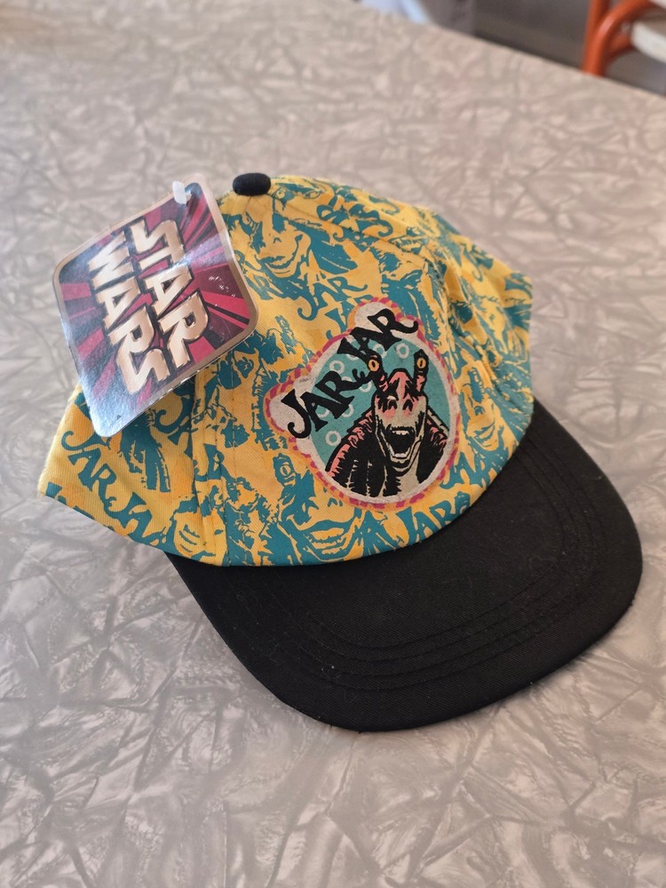 Vintage Rare JarJar Binks Snapback Hat NWT