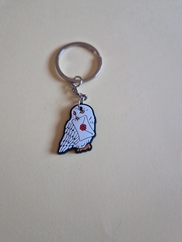 Harry Potter Hedwig rubber keyring