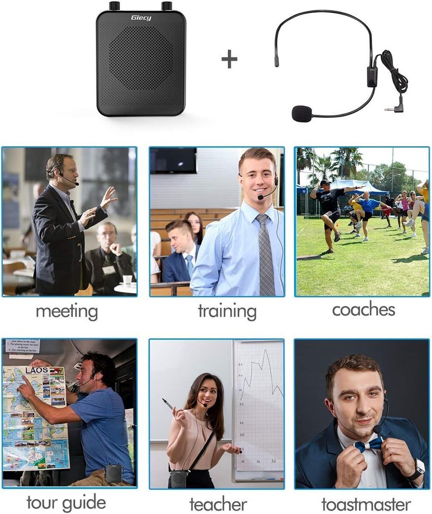 30W Rechargeable Voice Amplifier With Bluetooth Microphone And Speaker Function