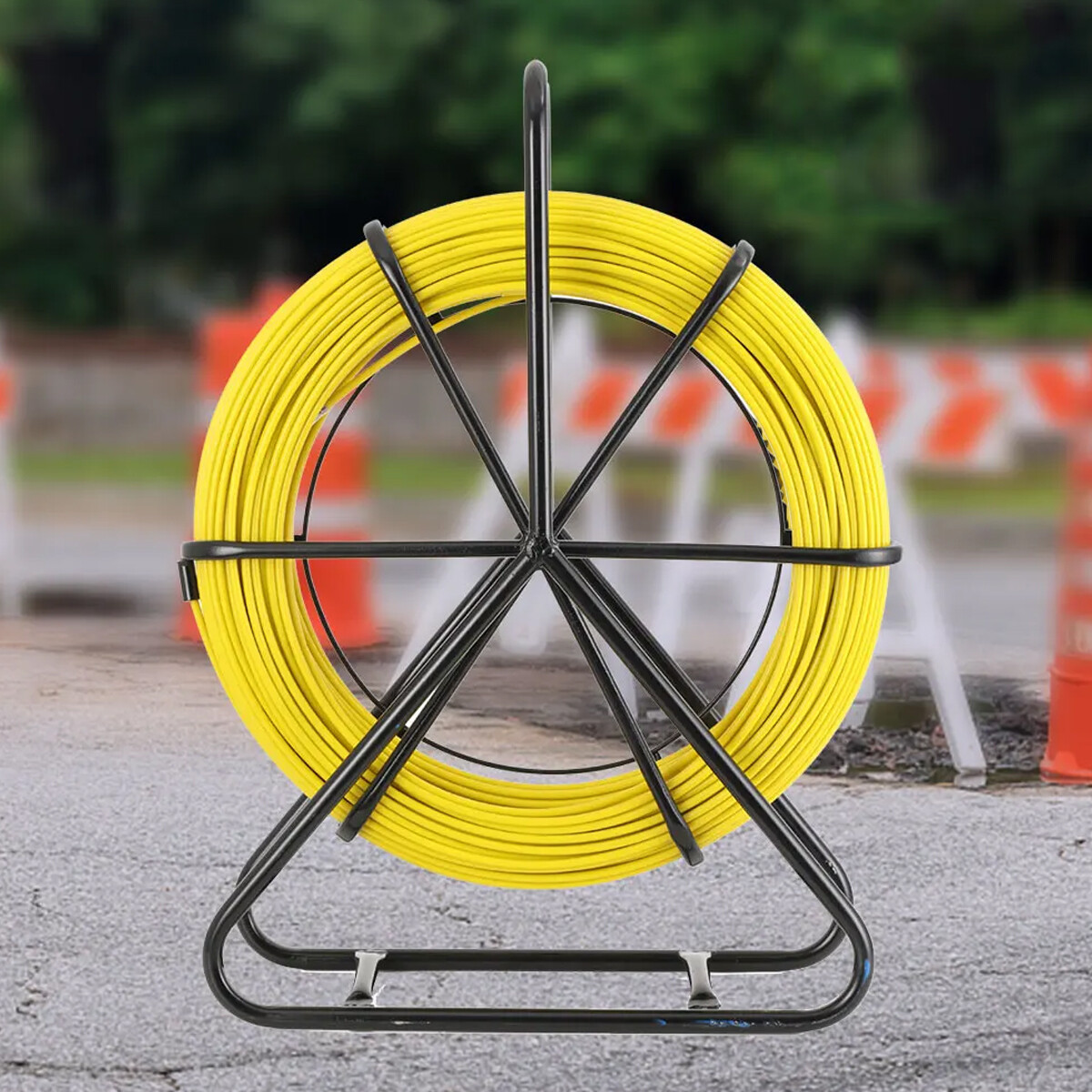 Fish Tape Puller Fiberglass 328ft 1/4 inch Wire Cable Running Duct Rodder US