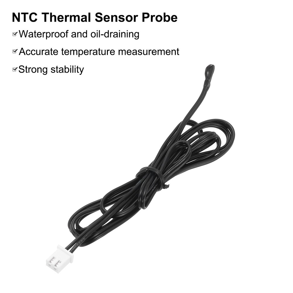 3 Pcs 10K NTC Thermal Sensor Probe,Epoxy Temp Sensor Probe 39.4 Inch