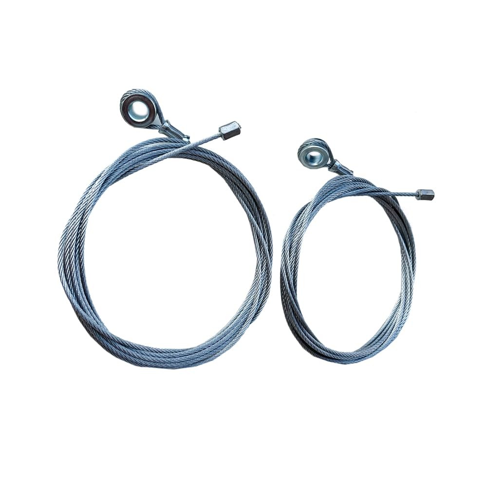 150" Replacement Cable Wire- Enclosed Cargo Trailer Ramp Door Spring Silver