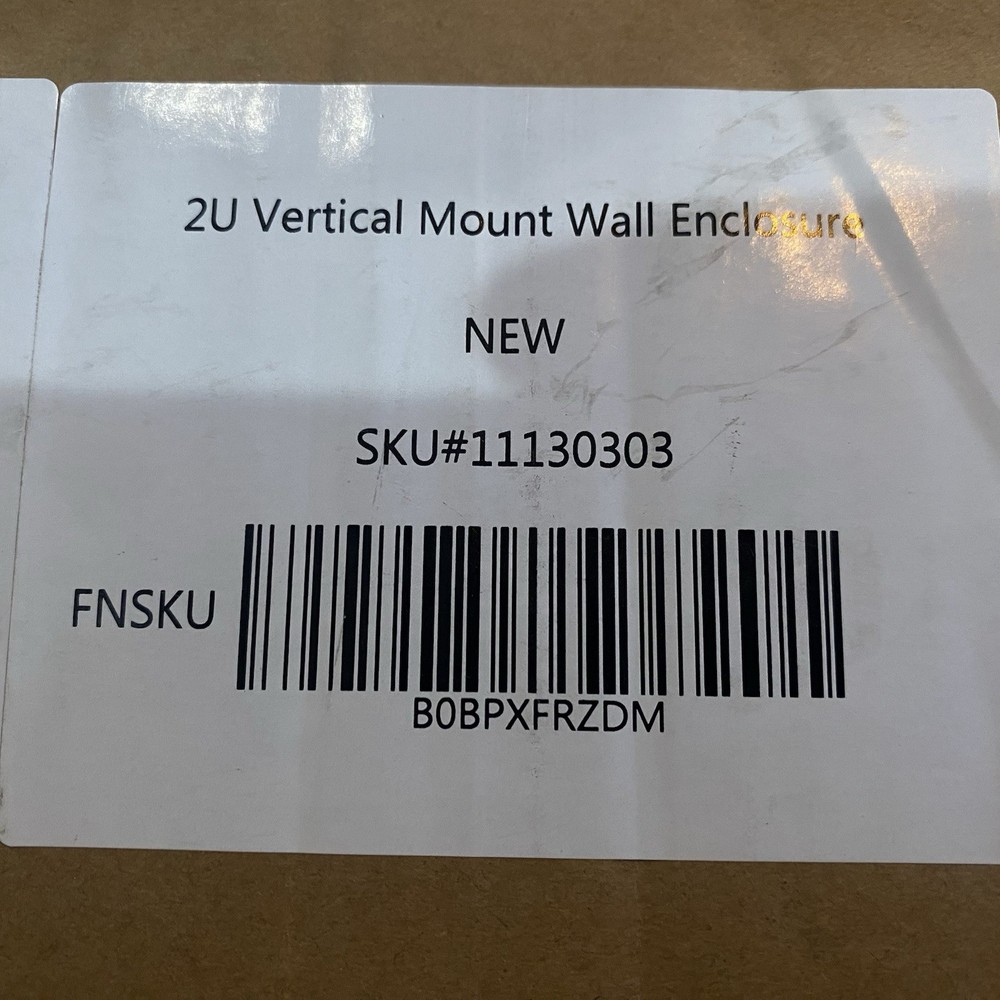 2U Wall Mount Server Rack Vented Enclosure for 19" IT & A/V Equipment Black