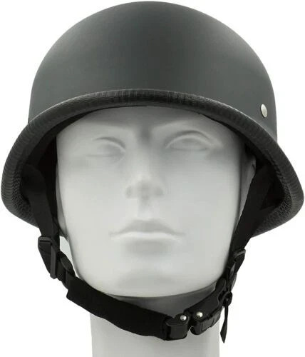 German Novelty Flat Black Helmet With Q-Release