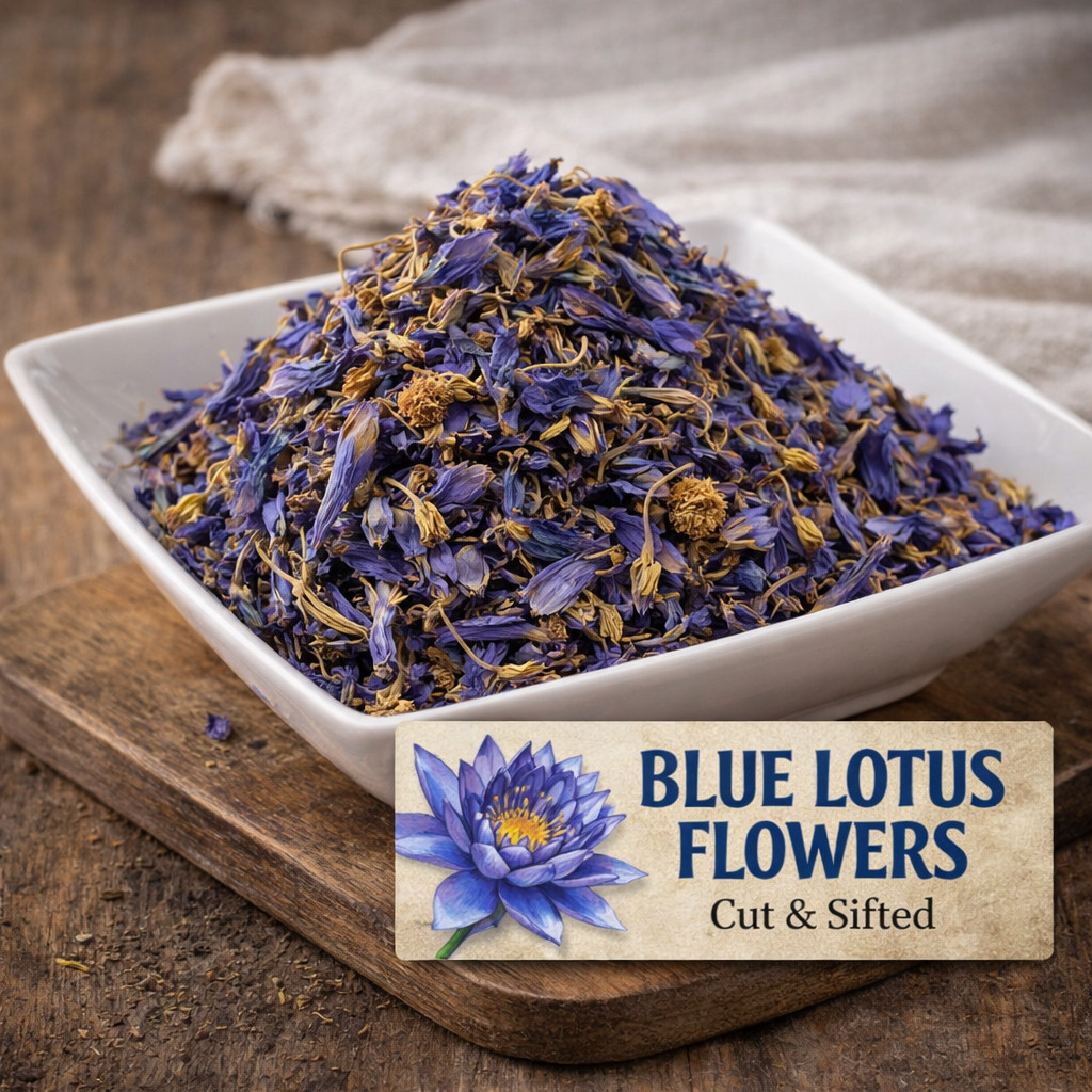 Blue Lotus Flower C/S (Nymphaea caerulea) – Premium Dried Lotus Petals – Herbal