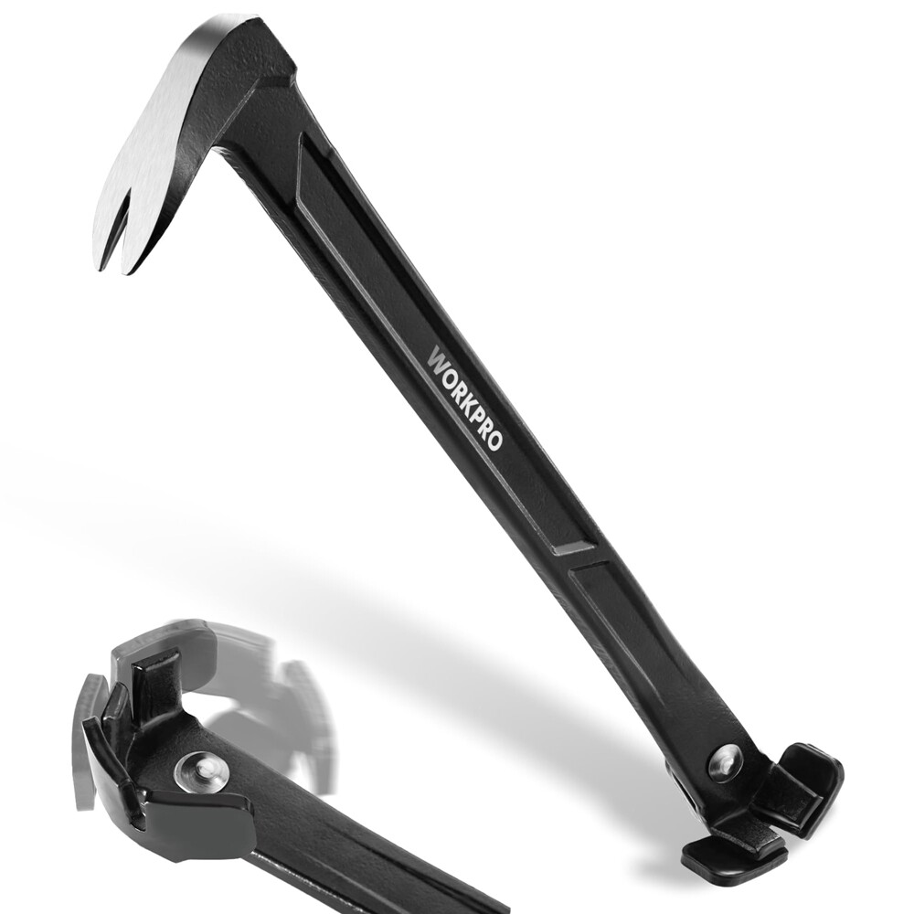 WORKPRO 13" Nail Puller Cat Paw Pry Bar Nail Remover Tool Woodworking NailPuller