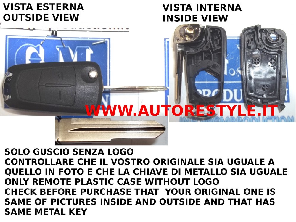 Opel Antara 2 KEY REMOTE CONTROL KEY COVER SHELL ONLY IF AS PICTURED