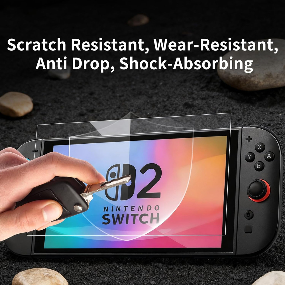 2-Pack Switch 2 Screen Protector 7.9-inch - AR Anti-Glare, 96% Transmittance, 0.