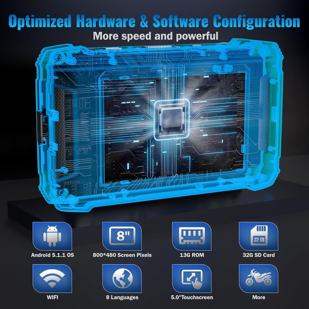 ANCEL MT510 for Ducati Motorcycle OBD2 Scanner Full System Diagnostic ECU Coding