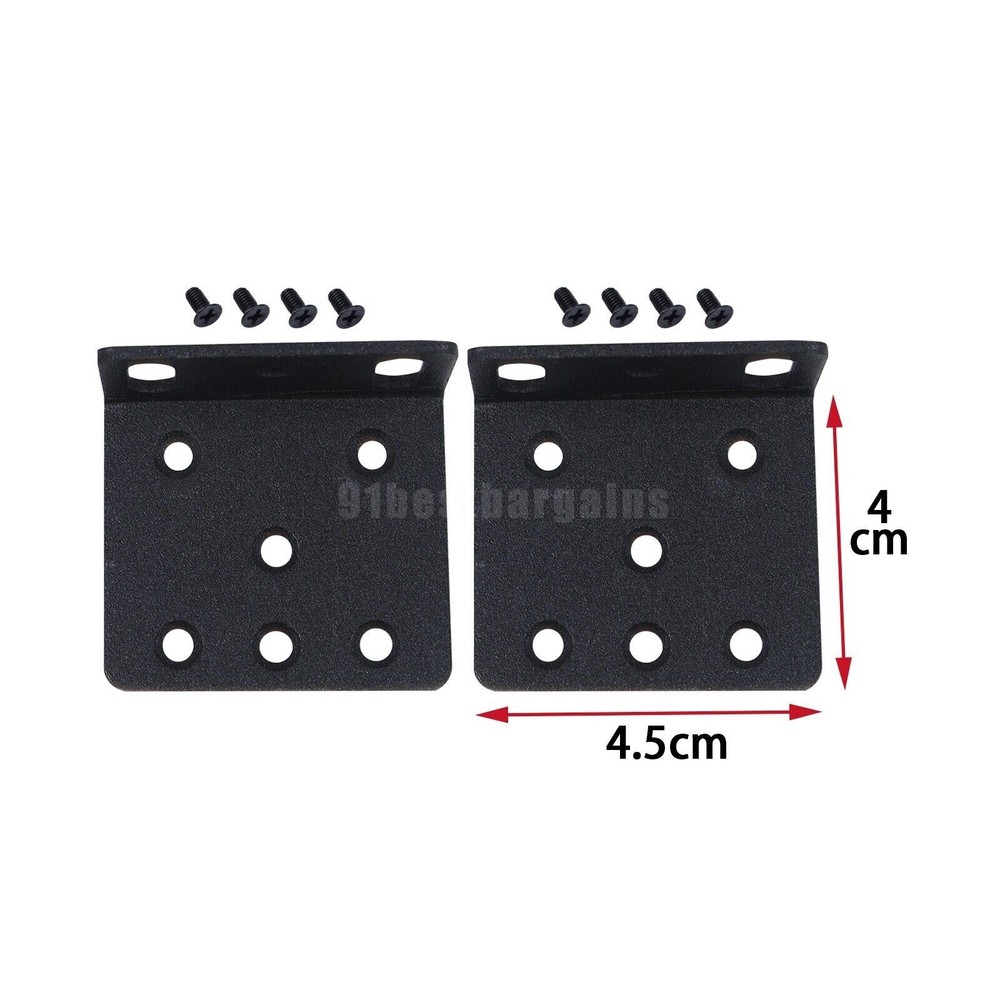1Pair Rack Mount kit ACS-2811RM-19 bracket for Cisco 2811 Black