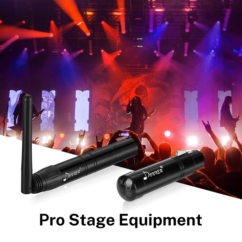 Donner DMX512 Wireless Controller Dfi DJ 5 Receivers + 1 Transmitter, Black