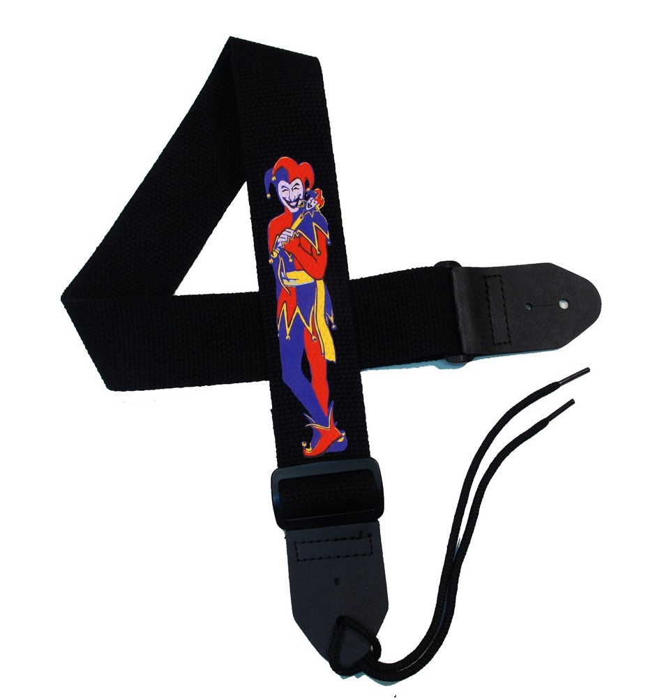 2" Cotton Guitar strap with Joker Design