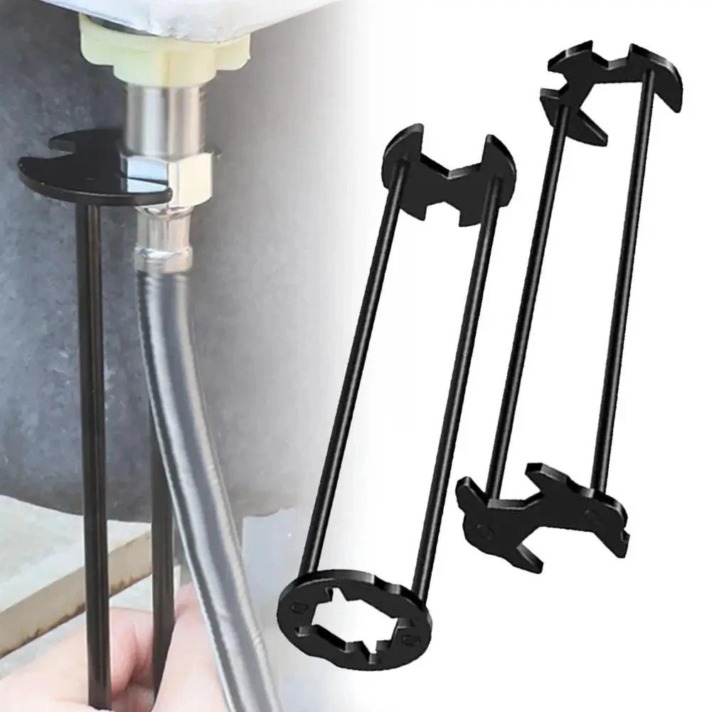 Multifunctional Sink Wrench Set, 2-Pack Basin and Faucet Wrench Tool with Fou.