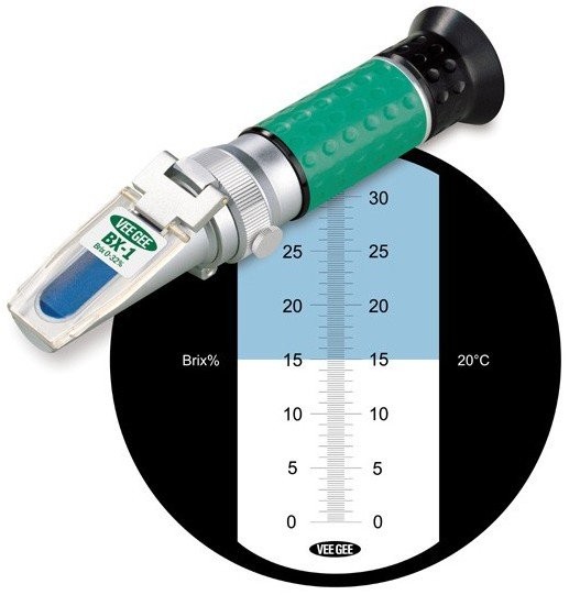 VEE GEE BX-1 (43001) Handheld Refractometer, Brix Scale