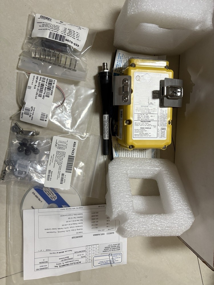 ELT 453-6603  I will remove the battery and ship it