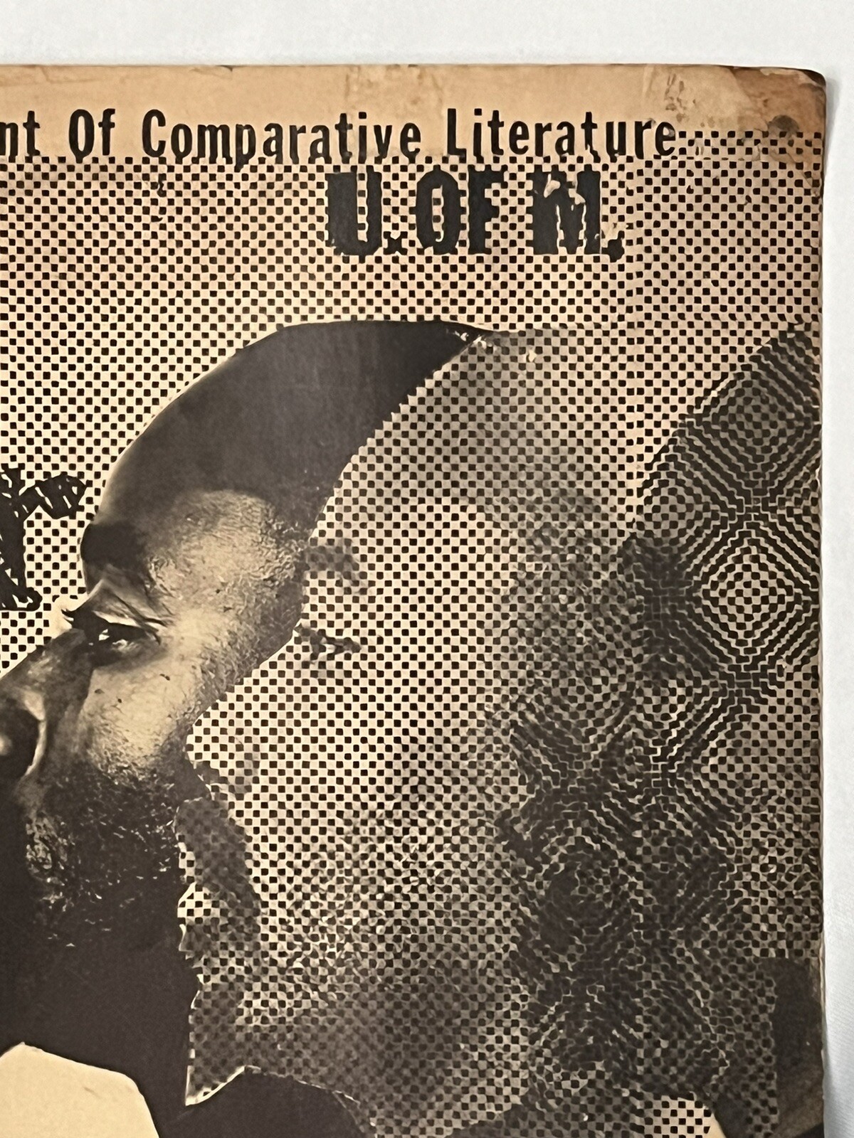 Vintage Rare 1964 LeRoi Jones Amiri Baraka DUTCHMAN U. Of Michigan Flyer Poster