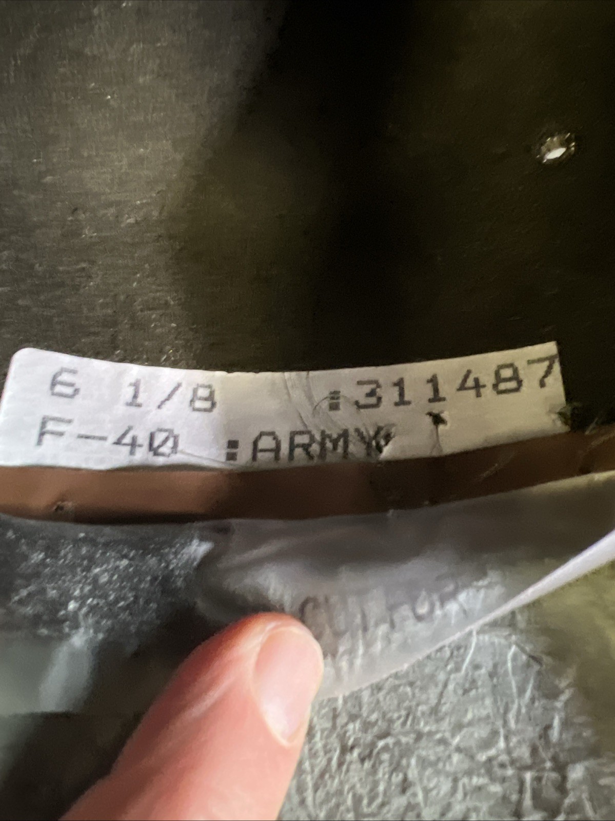 US Army Drill Instructor Sergeant Campaign Military Hat Stratton 6 1/8 NEW OD XS