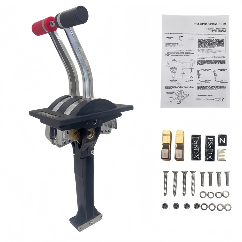 Two Lever / Single Action Control System B58R For Throttle and Shift Control