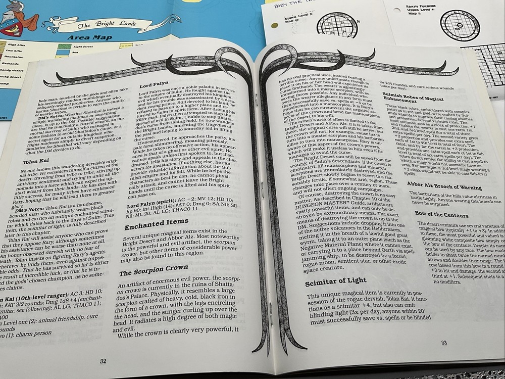 AD&D module WGR3 Rary the Traitor with Map (1992)
