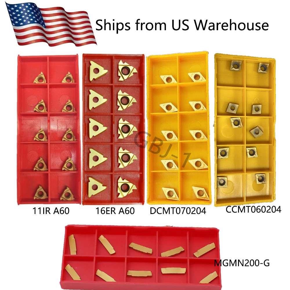 High-Value 50PCs Lathe Tooling Set:1/2"Shank Holder &Carbide Inserts for Turning