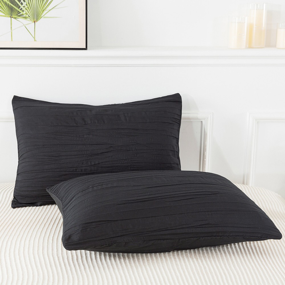 Lightweight Solid Comforter Set with 2 Pillow Shams