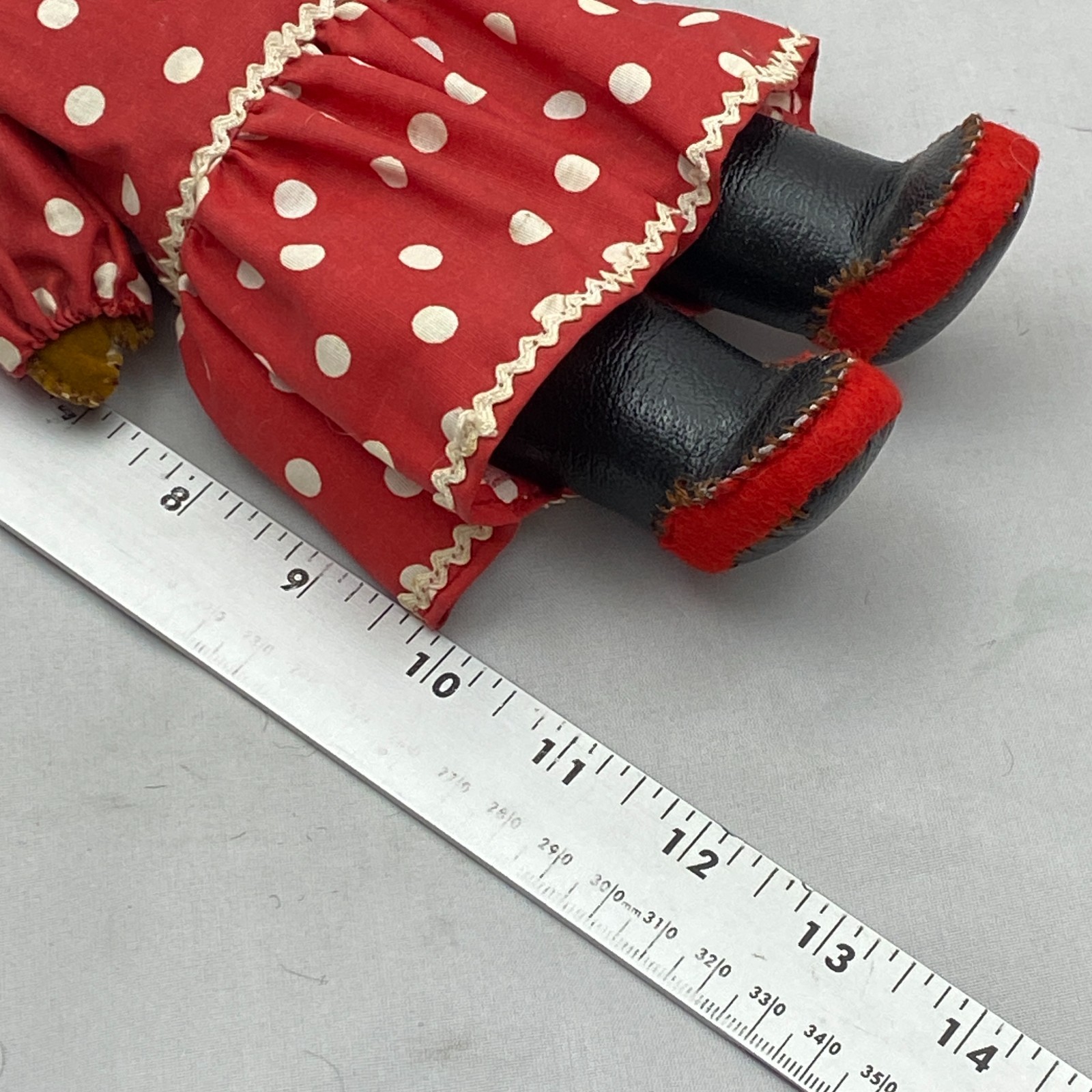 Vintage Inuit Parka Souvenir Figure 12" Alaska Native Eskimo Cloth Doll Fur Trim