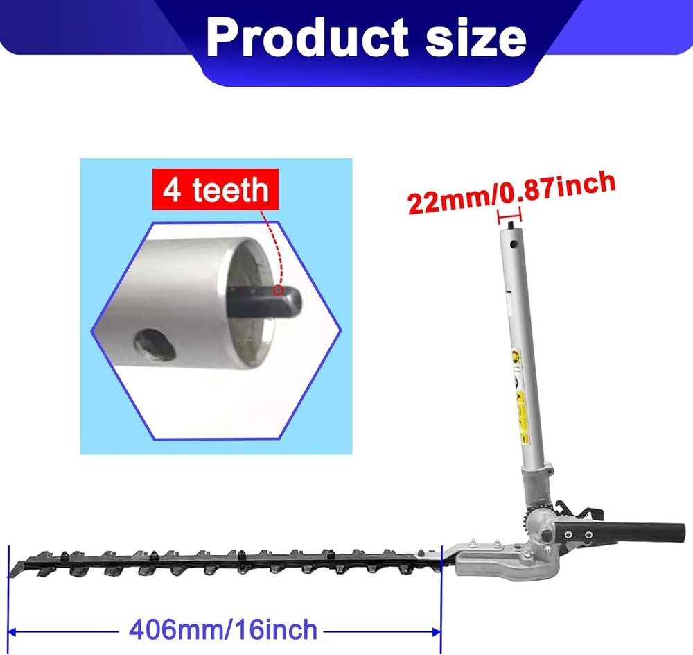 Replacementpart Hedge Attachment Compatible with Pas-225 Pas-2620 Brushcutter He