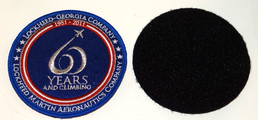 Authentic Lockheed Martin Aeronautics Company 60 Years and Climbing Patch