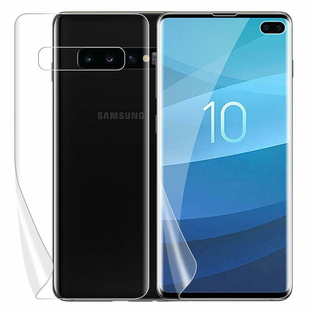 Samsung Galaxy S10 S10e S10 Plus HD Soft Full Cover Front Back Screen Protector