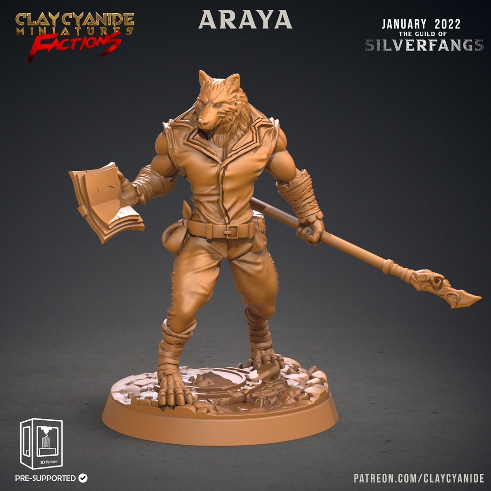 Silverfangs by Clay Cyanide | Pathfinder | D&D | DnD | Print on Demand