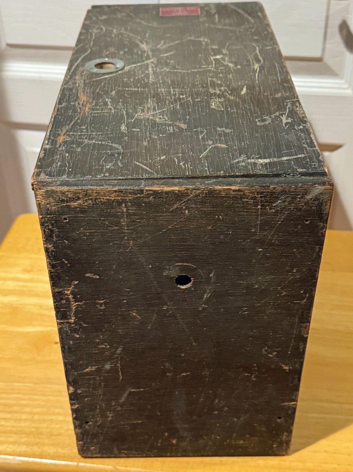 Vintage - David White - IMPROVED Surveying TRANSIT low serial #- w old wood box