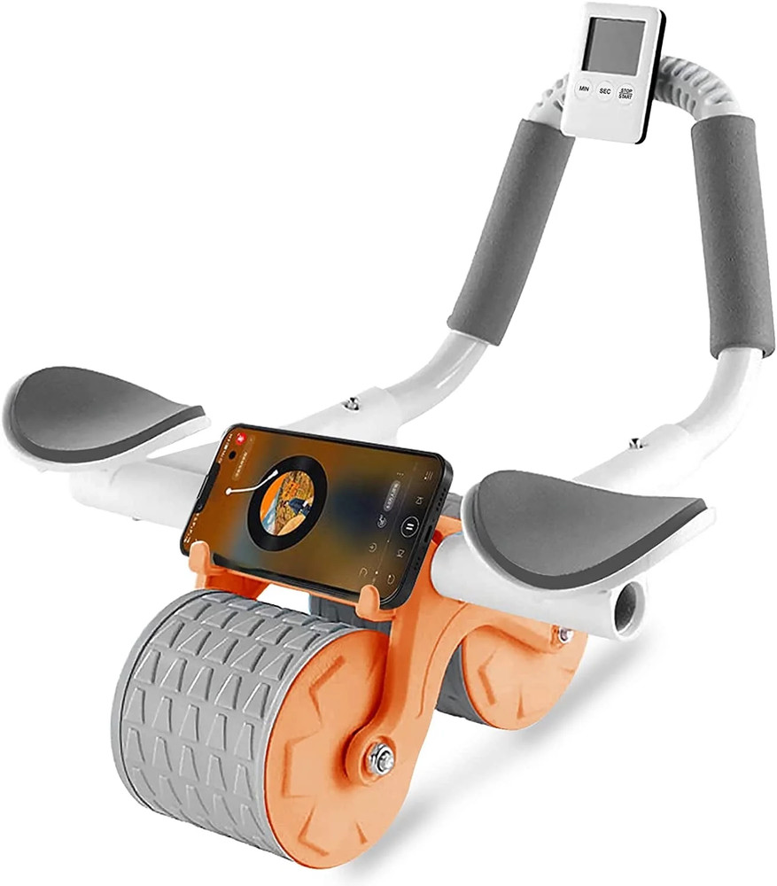 2025 New with Timer Ab Abdominal Exercise Roller Elbow Support, Abs Roller Wheel