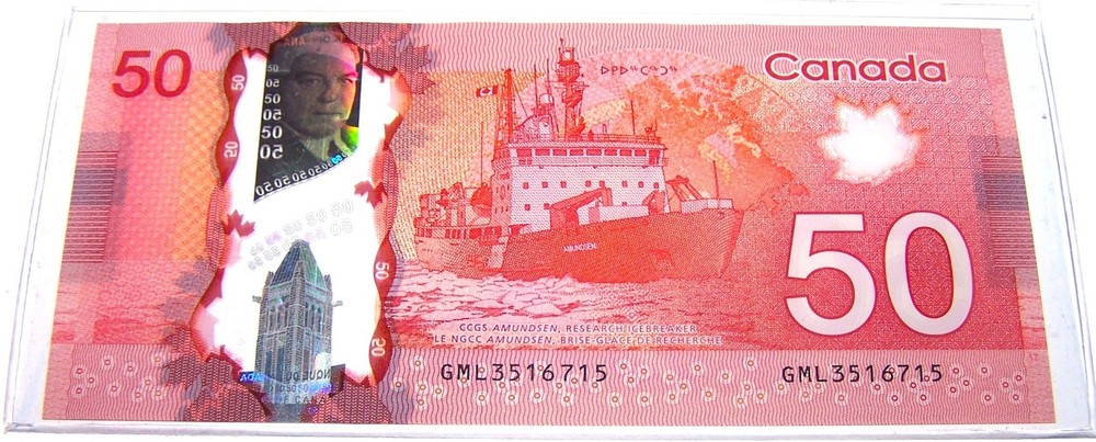 Canada 50 Dollar Banknote 2012 Used Polymer GML3516715