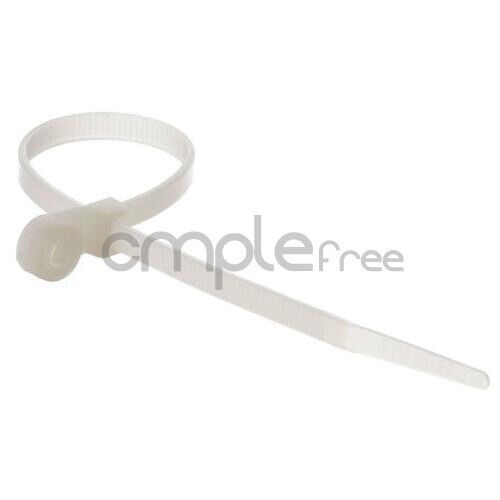 40 lbs Mountable Head Cable Tie 100pcs Pack White NEW