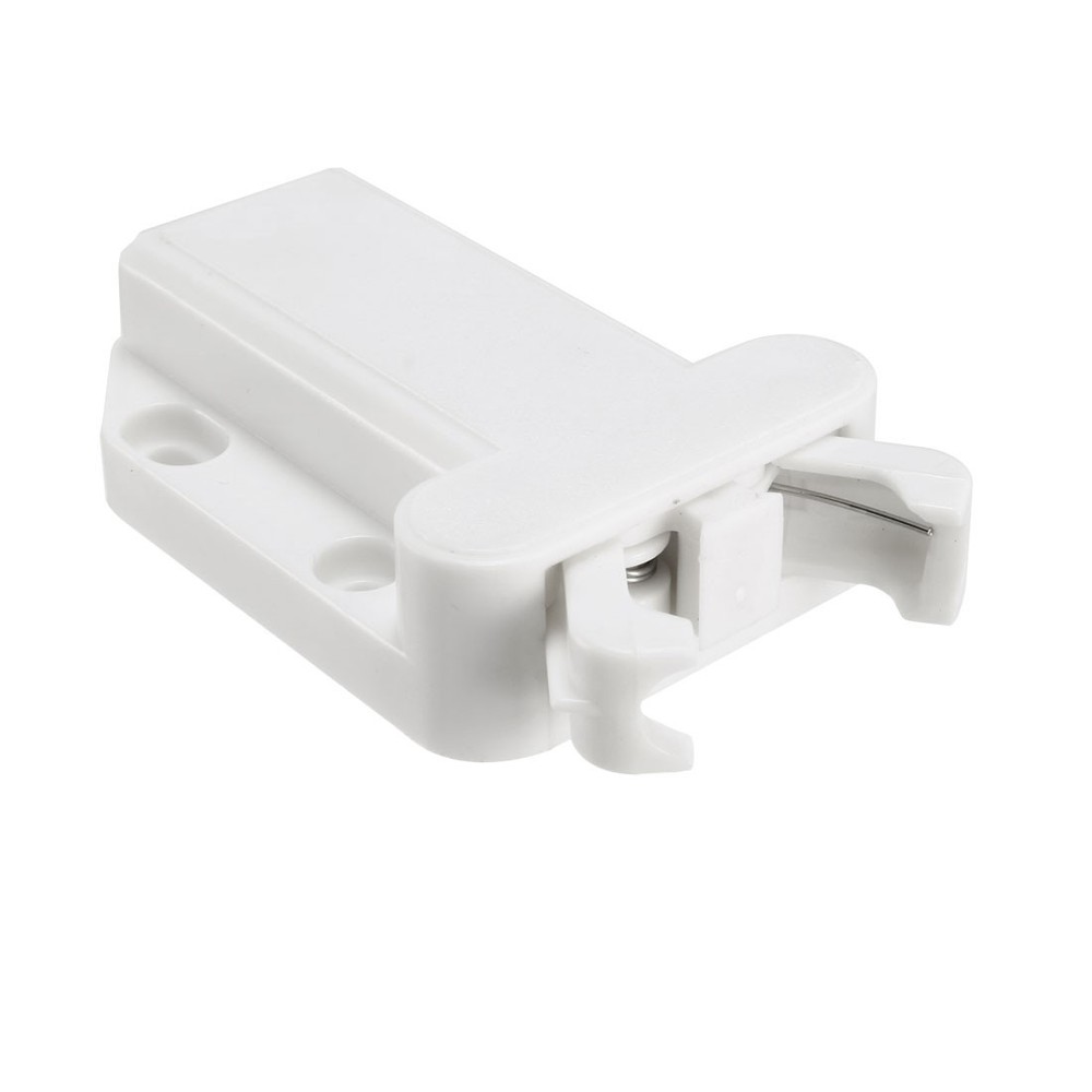 Push Open Latch Lock Touch Catch for Cabinet Cupboard Drawer White