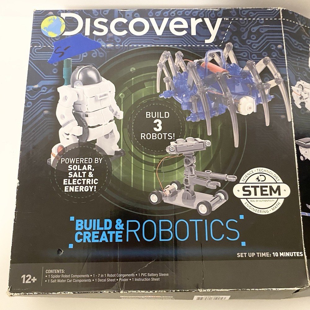 Kids Discovery Build & Create Robotics Kit Open Box