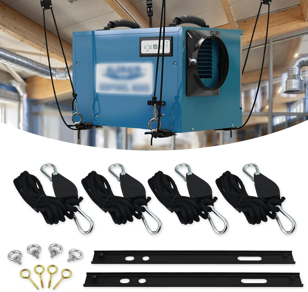 Crawl Space Dehumidifier Hanging Kit - 300lb Capacity, Easy Install Solution