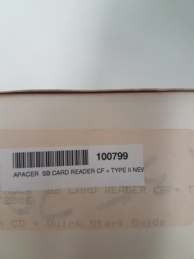 APACER COMPACT FLASH USB CARD READER JANOME MEMORY CF TYPE II COMPACTFLASH